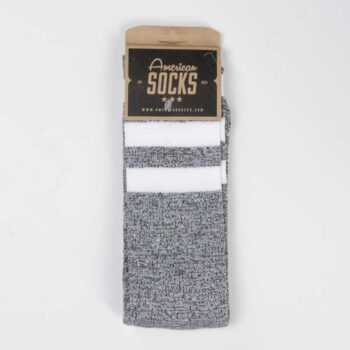 American Socks White Noise – Mid High grey / white 9 Euro