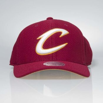 Mitchell & Ness Cleveland Cavaliers Hexagon Jersey Mesh Hook and Loop burgundy Curved Cap 22 Euro