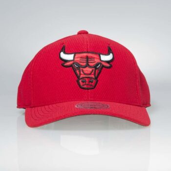 Mitchell & Ness Cleveland Cavaliers Hexagon Jersey Mesh Hook and Loop red Curved Cap 22 Euro