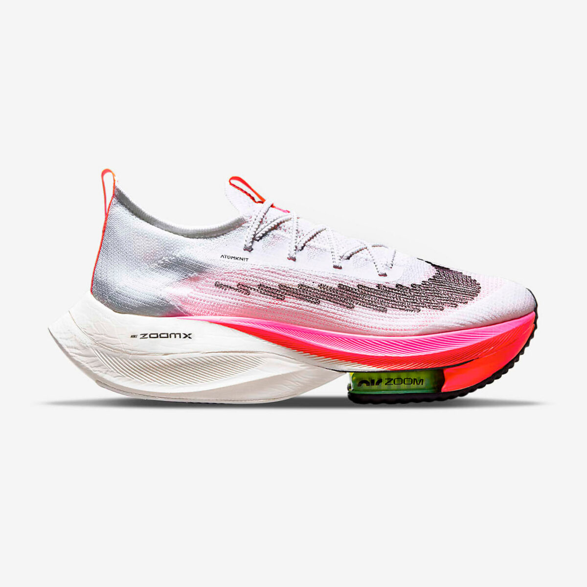 Nike W Air Zoom Alphafly NEXT% Flyknit White Pink 'Rawdacious' 269 Euro